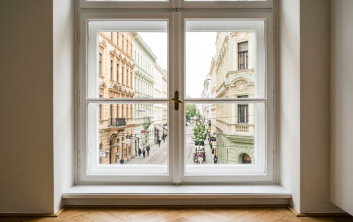 Klassische Kastenfenster im Wiener Altbau